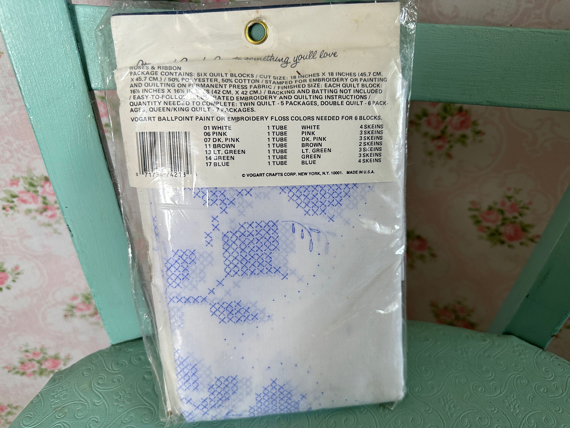 Blocs De Couette VoGart Pour Broderie – 6 Blocs 18 X 18 Cm – Neuf