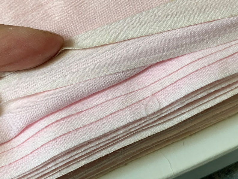 Vintage Solid Pink Cotton Muslin Fabric // 36x44 BTY by Etsy