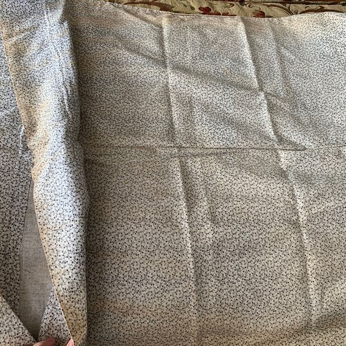 Antique Vintage 1800s Cotton Fabric Drawstring Bag shops // 48x25