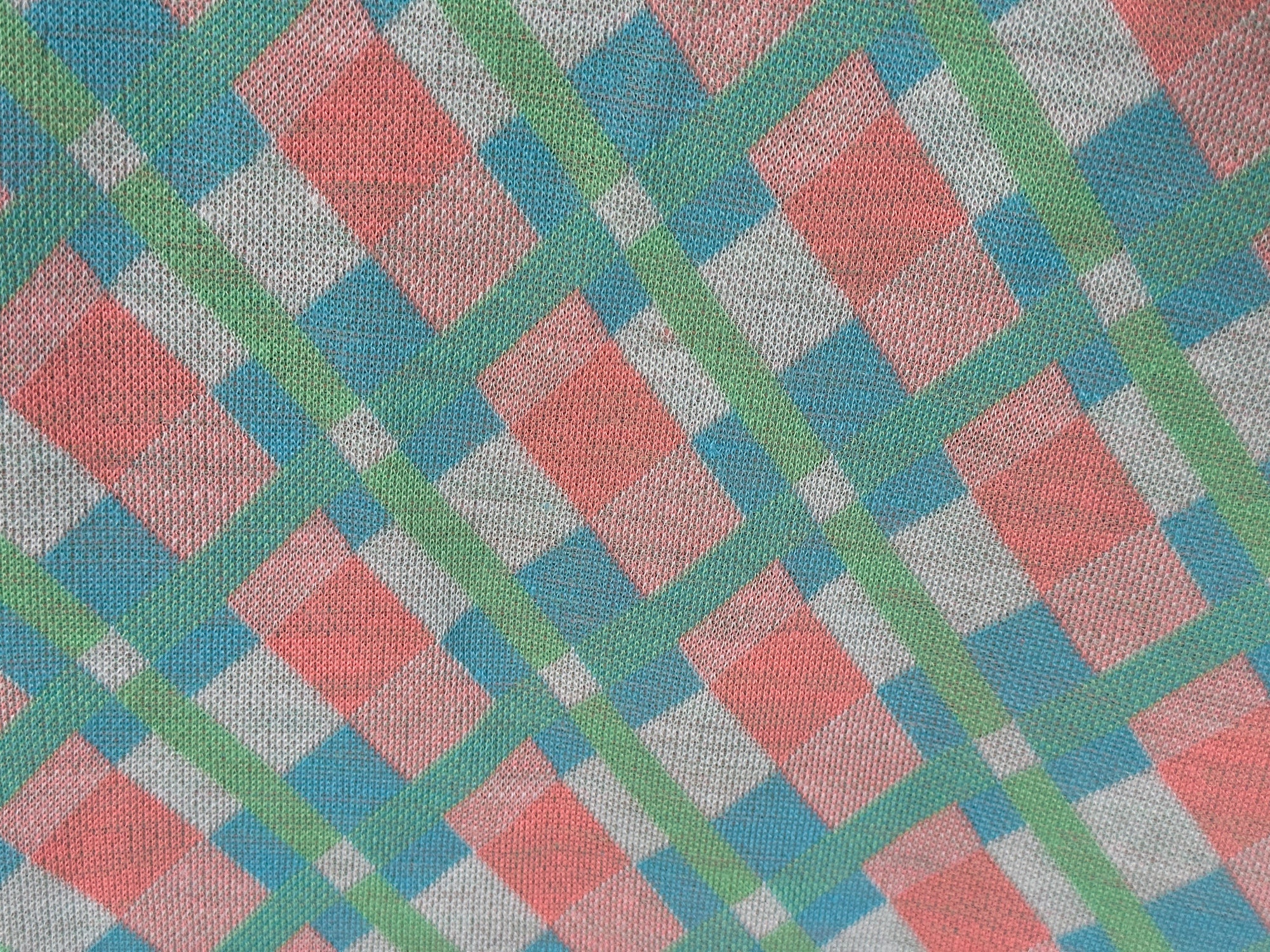 Vintage 1960s-1970s Polyester Double Knit Fabric // 92x67 Vintage 1960s-1970s Polyester Double Knit Fabric // 92x67