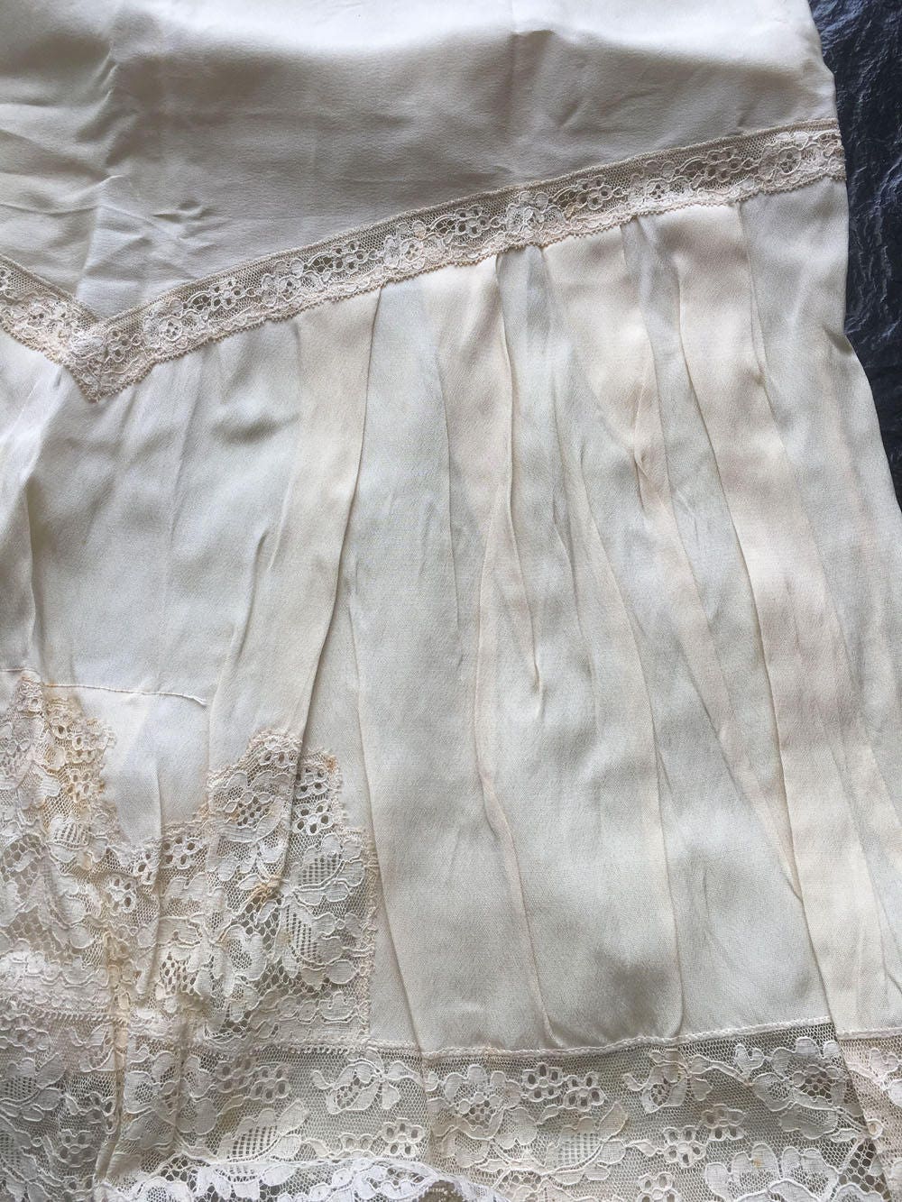 Antique Vintage Silk Camisole Negligee Romper // Size 38 | Etsy