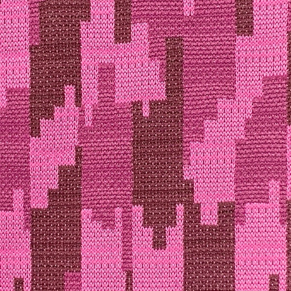 Vintage Polyester Double Knit Fabric // 79x62" (2 yds+) > Unused deadstock > purple, pink, plum, boxy geometric > 1960s-1970s