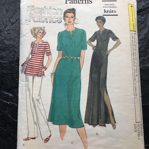 Vintage Dress or Top and Pants Pattern // Vogue 7028 &gt; size 10 &gt; caftan, maxi dress, tunic &gt; Unused