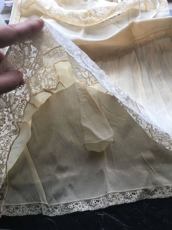 Antique Vintage Silk Camisole Negligee Romper // Size… - Gem