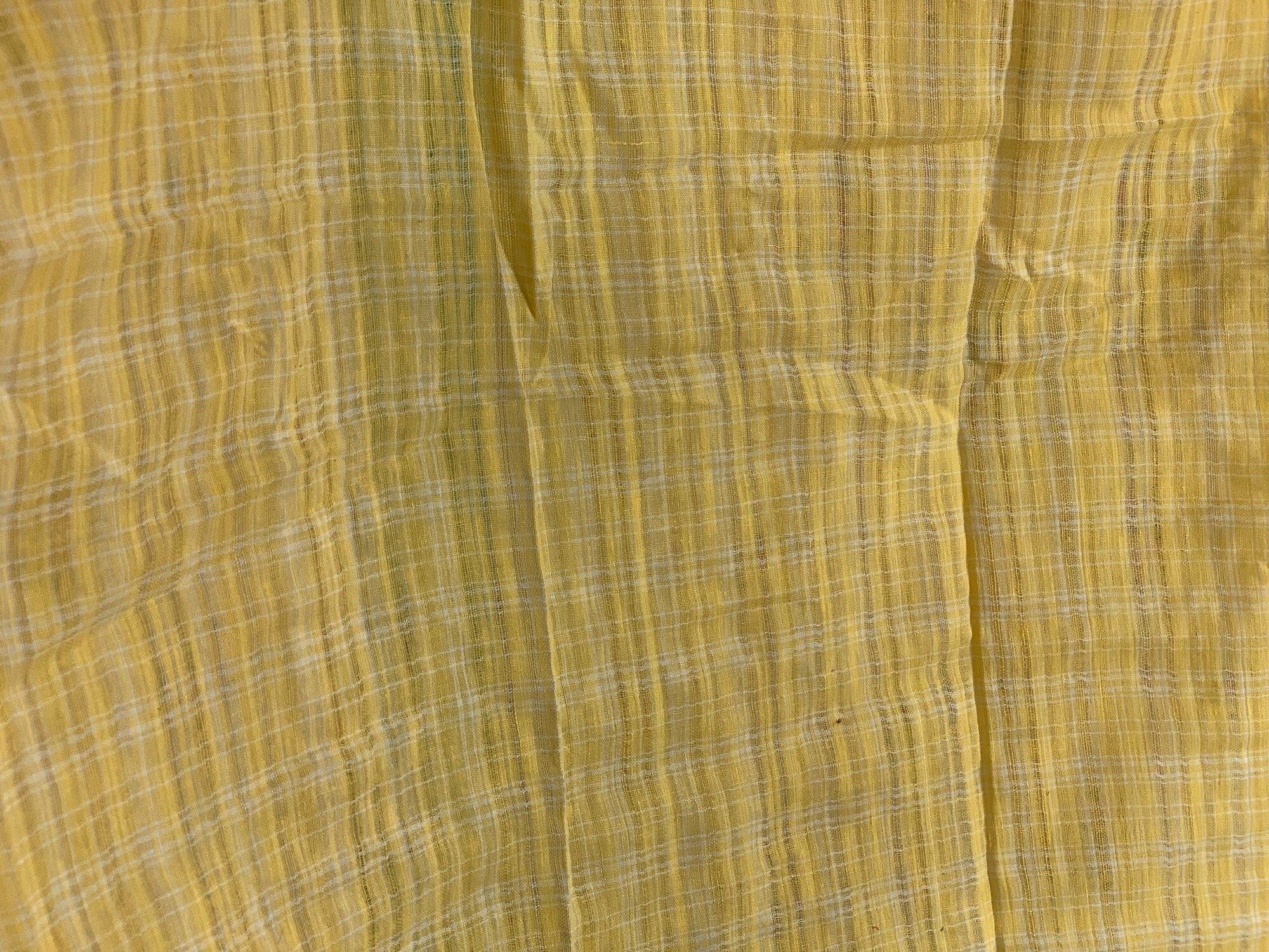 新規購入 Vintage Lemon Yellow Cotton Gauze Fabric // 28x38 ジャケット・アウター