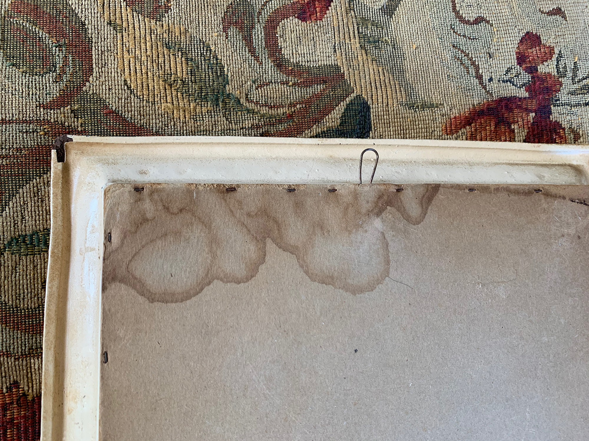 Vintage Framed Turner Floral Print // 12x14