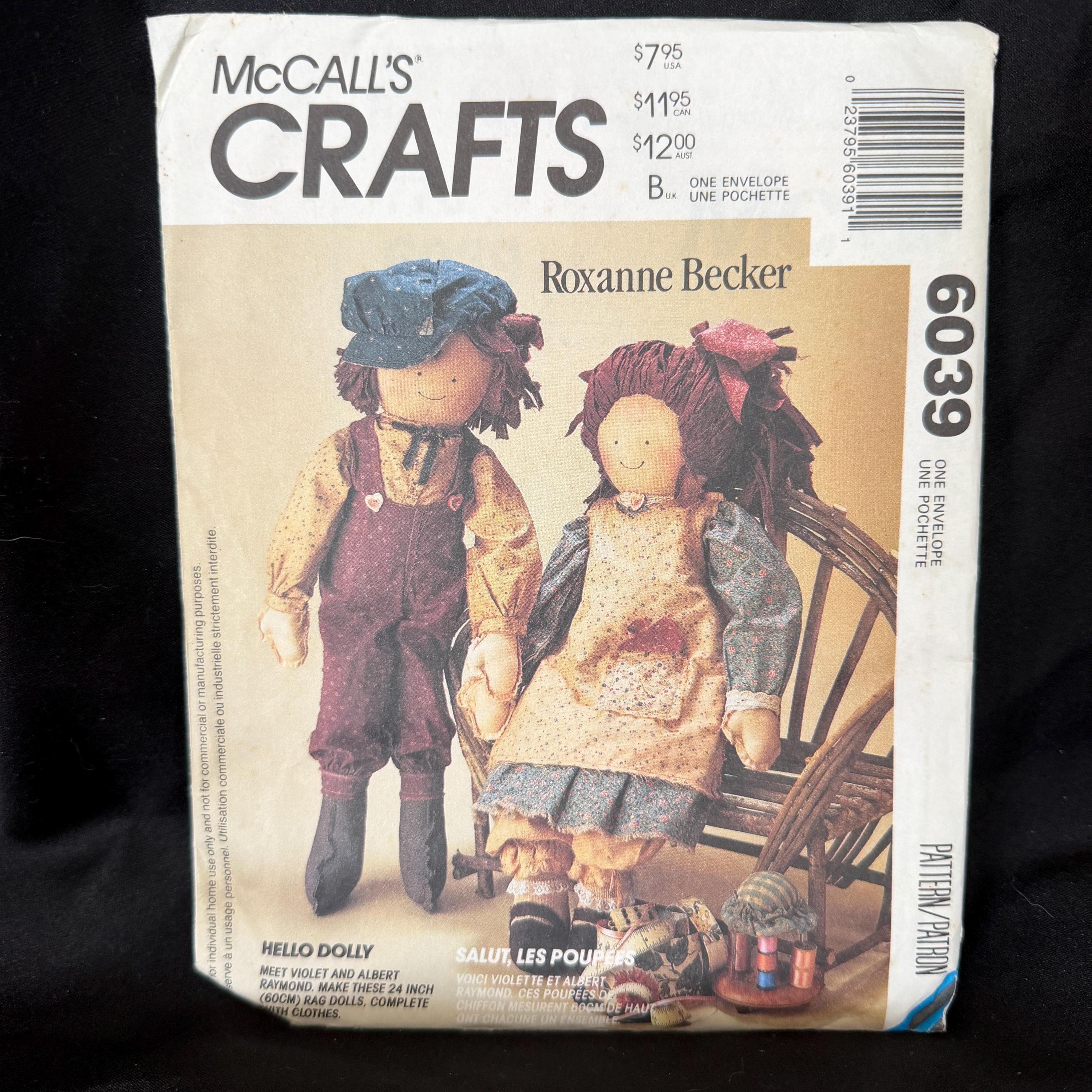 Hello Dolly Pattern by Roxanne Becker // Mccall's 6039 > Unused