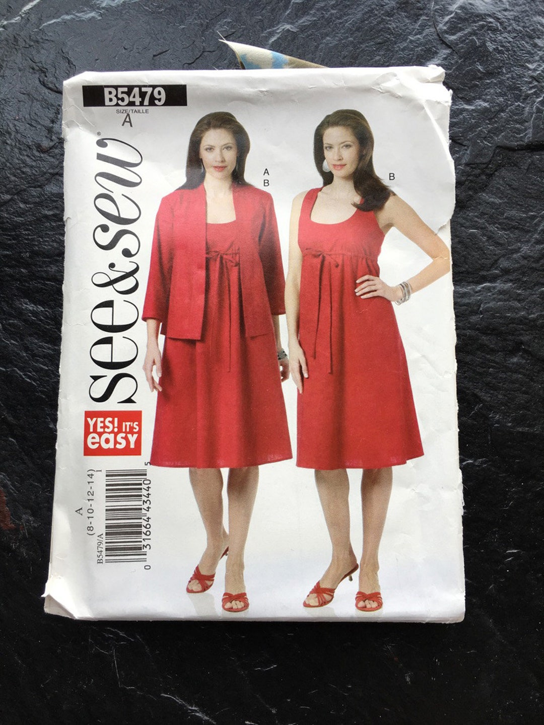 Misses' Jacket and Dress Pattern // Butterick See & Sew 5479 > Size 8 ...