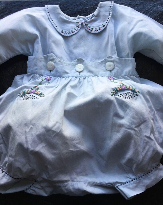 Vintage 1920s 30s Child's Romper // balloon bottom