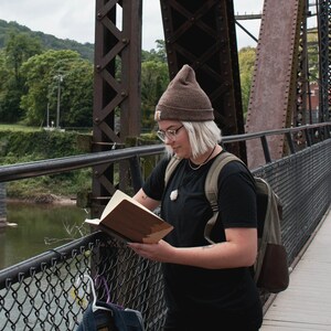 Wood Wrapped Mountain Journal by Autumn Woods Co, Take it Camping or Hiking + Add an Engraving for Gifts!
