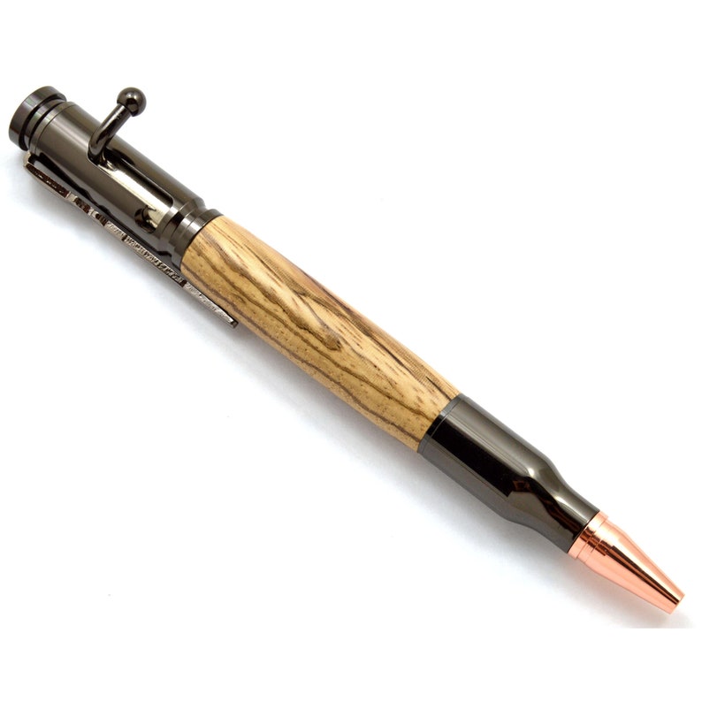 A Zebrawood Bolt Action Pen