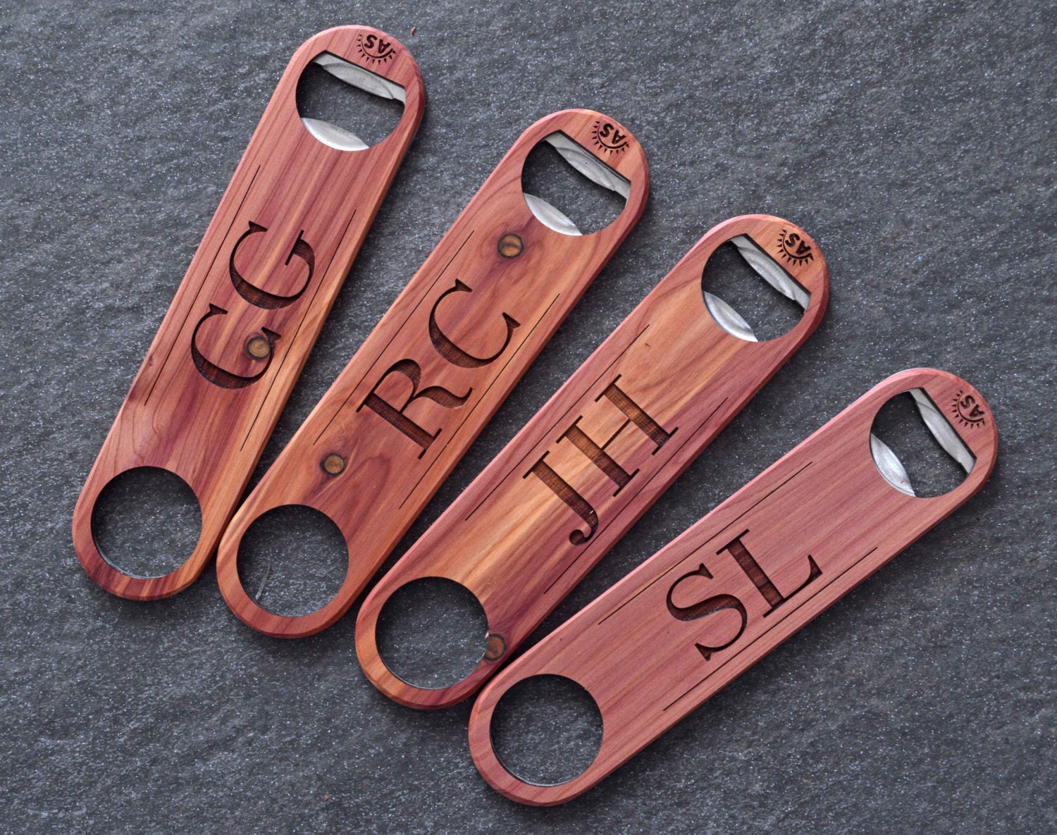 Wooden Bottle Openers Custom Wood Bottle Opener Logo Etsy