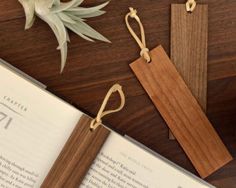 Personalized Wooden Bookmark | Custom Logo | Great Gifts for Readers | Bookmarks | Gifts for Him | Gifts for Her | Autumn Woods Collective