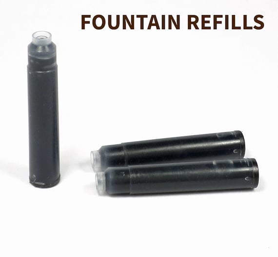 Fountain Pen Ink Refill - Black/Blue - Compatible with Virage, Vertex, Presimo, JR. Gentleman's and More!
