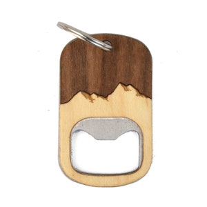 Personalized Mountain Bottle Opener Keychain | Bottle Opener Keychain | Corporate or Wholesale Keychains | Autumn Woods Co | Custom