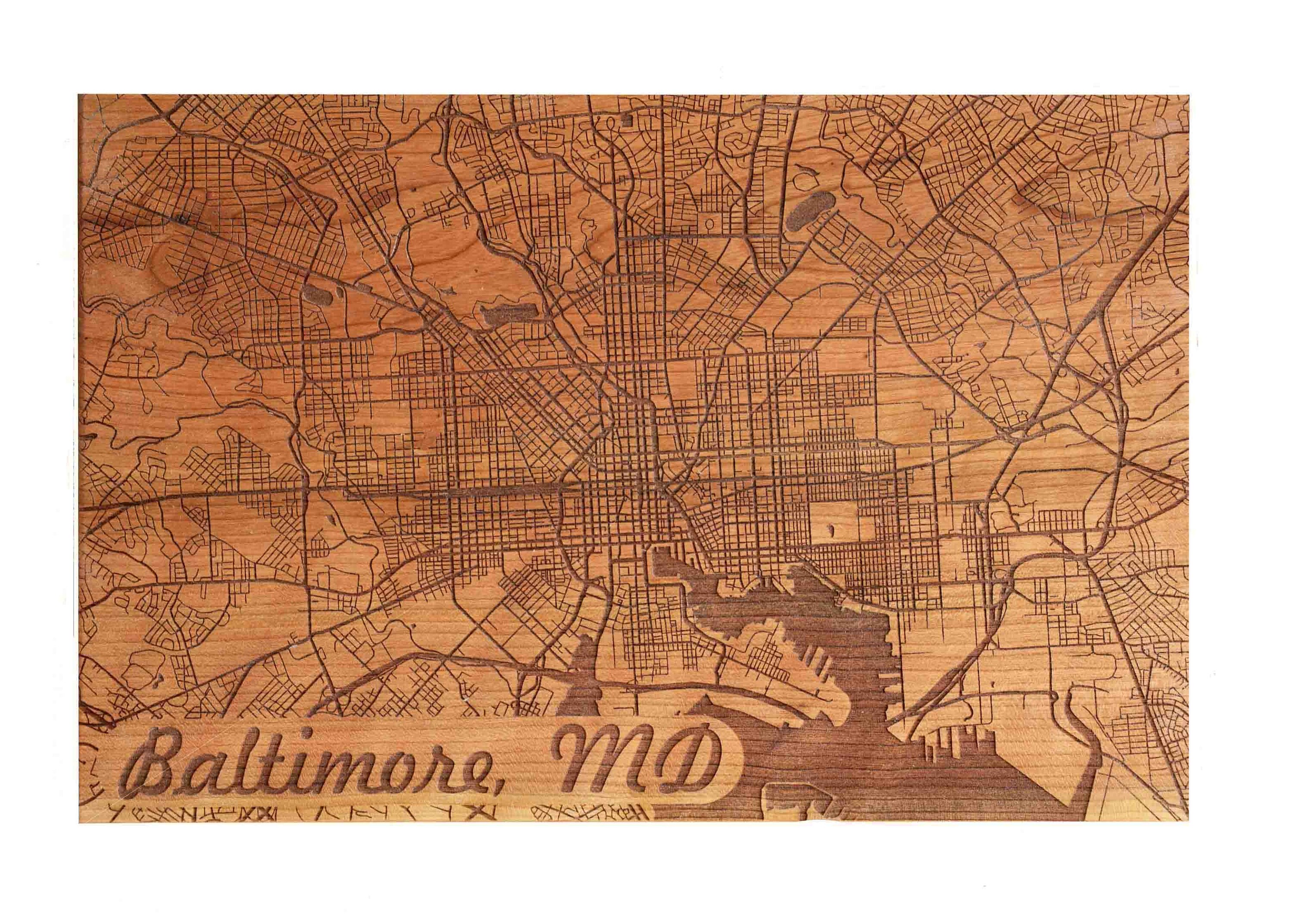 Handmade Wooden Wall Art City Map Wall Art Cartography Etsy UK