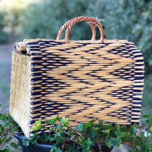 Natural Straw Reed Basket Bag