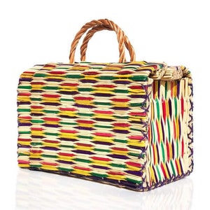 Natural Straw Reed Basket Bag