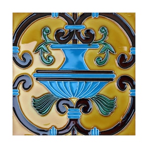 Handmade Hispano Arabe Relief Tiles SN38