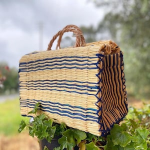 Natural Straw Reed Basket Bag