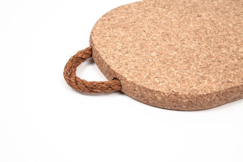 Cork Trivet With Rope Handle 30x20cm Etsy UK