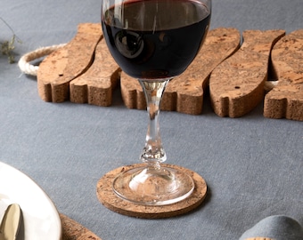 Twist Cork Coasters | Round
