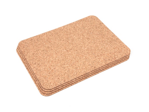 Rectangular Cork Placemats Table Mats Dining Pack Of 4 Etsy