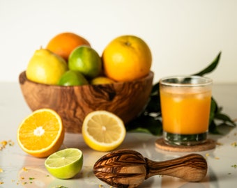Olive Wood Lemon Squeezer