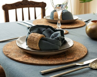 Twist Cork Placemats | Round