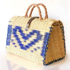 Natural Straw Reed Basket Bag