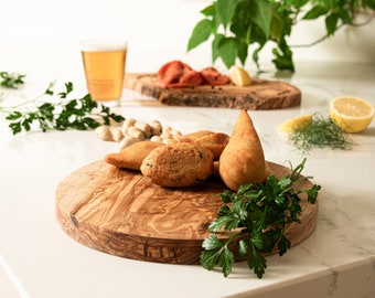 Olive Wood  Round Serving Board