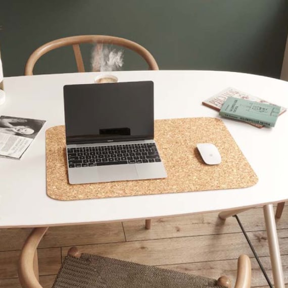 hoofdstuk Goot ik ontbijt Kurk Bureau Pad Naturel - Etsy België