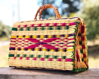 Natural Straw Reed Basket Bag