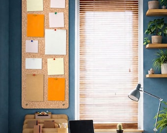 Extra Long Cork Notice & Memo Board | Natural | 900 x 300 x 15 mm