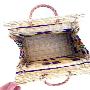 Natural Straw Reed Basket Bag - Etsy