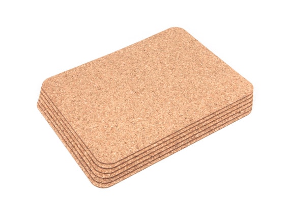 Rectangular Cork Placemats Table Mats Dining Pack Of 6 Etsy