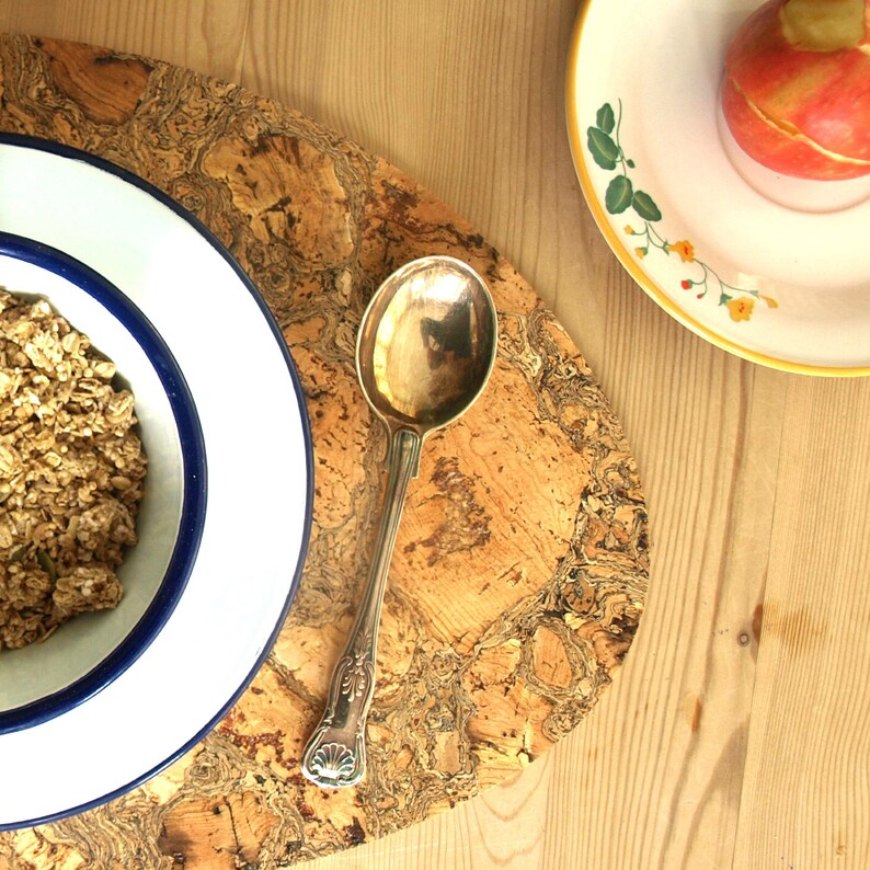 Oval Cork Placemats Table Mats Dining Iceberg Pattern Etsy