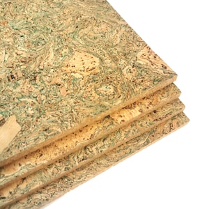 Twist Cork Notice Board Wall Tiles | Green 600x300x8mm