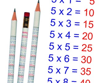 Kids Times Table Viarco Pencil With Erasor
