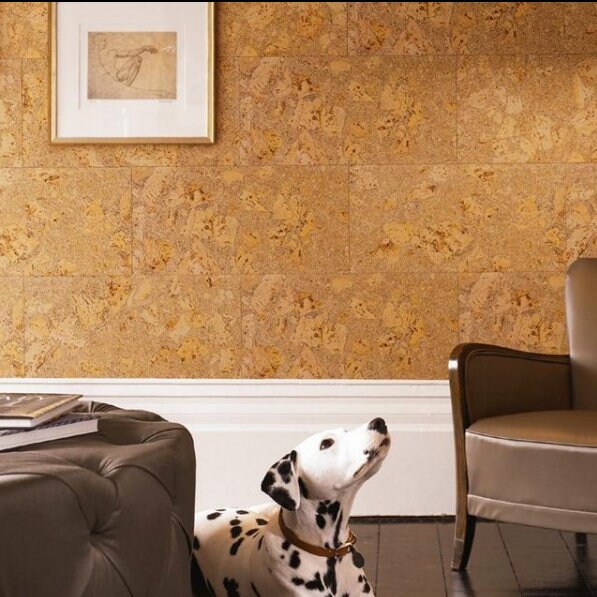 Decorative natural wall cork roll ESTELA 2mm x 0,5m x 8m