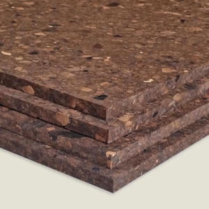Kork anslagstavla väggplattor | Mörk | 900 x 600 x 8 mm