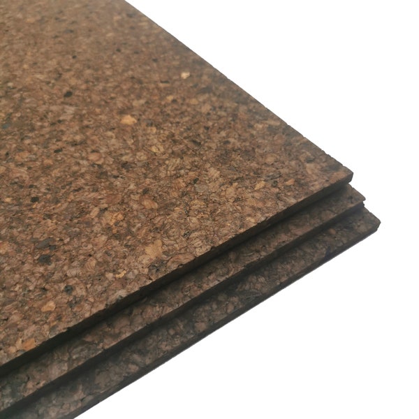 Dark Cork Notice Board Wall Tiles 600x300x8mm