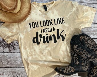 Bleached Country Music Shirt | Country Music | Shirts | Unisex Clothing | Concert Tee | Country Music Shirt | Nashville Tee | Nashty |