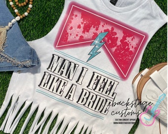 Country Music Bridal Fringe Tank Top | Western Tee | Country Concert Outfit | Nashville Outfit | Country Music Shirt | Nash | Music Festival