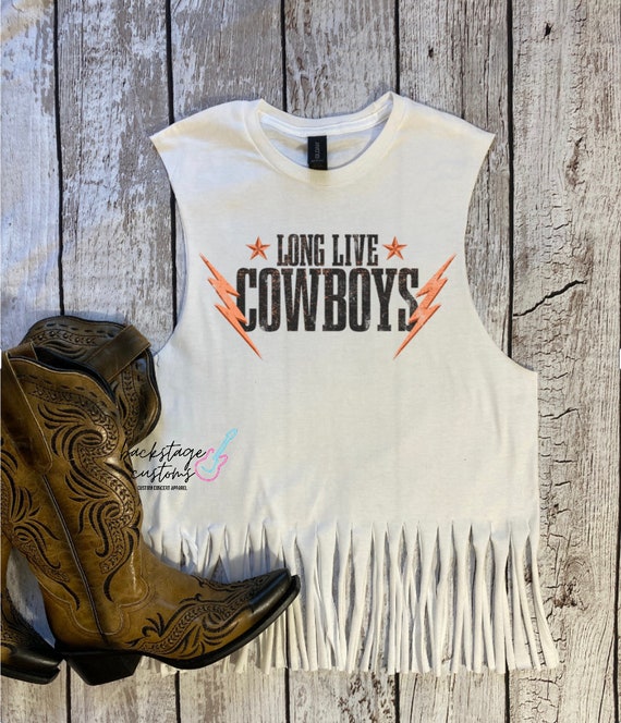Country Music Fringe Tank Top Western Tee Country Concert Outfit