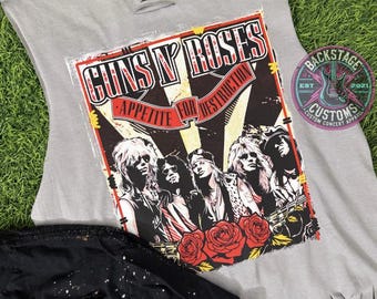 Rock Concert Fringe Muscle Tank | Concert Shirt | Band Shirts | Unique Tees | Custom Shirts | Custom Tanks | Unisex Band Tees | Rock Concert