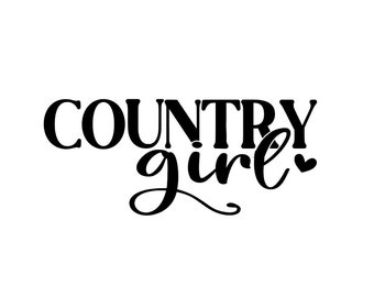 Country Girl Decal Sticker Southern Babe Permanent Vinyl Country Music