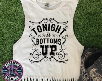 Country Music Fringe Tank Top | Sleeveless Western Tee | Country Concert Outfit | Nashville Outfit | Country Music Outfit | Music Festival