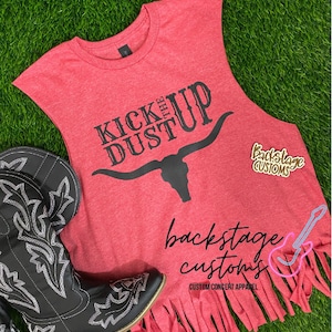 Country Music Fringe Tank Top | Western Tee | Country Concert Outfit | Nashville Outfit | Country Music Shirt | Music Festival | Fringed Tee