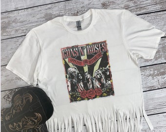 Rock Concert Fringe Tee | Band Tee |  Concert Outfit | Band Outfit | Music Tees | Music Festival | Rock | 90s Music | 80s Music